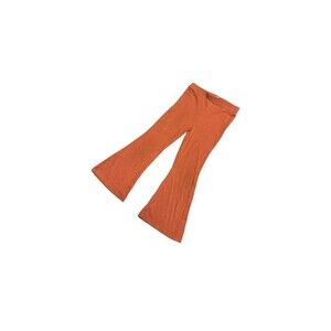 Kate Quinn | Copper Ribbed Bamboo Flare Pants | 4T